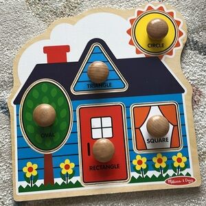 Melissa & Doug First Shapes Jumbo Knob Kids Puzzle